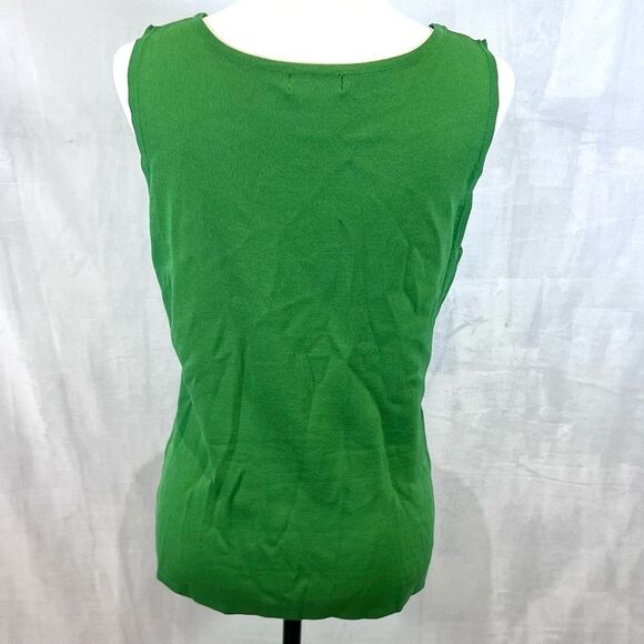 Choices emerald green knit sweater tank top size medium - Picture 4 of 5
